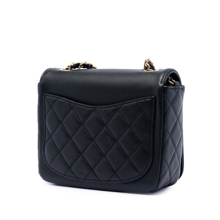 Chanel Cuir d’agneau Lucky Charms à rabat Sac porté croisé