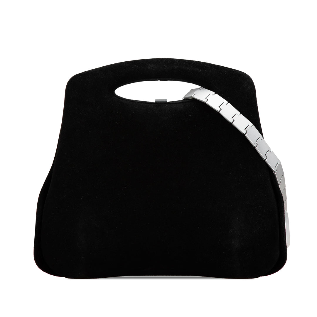 Suede Millennium 2005 Hard Case Hip Bag Black - Gaby Paris