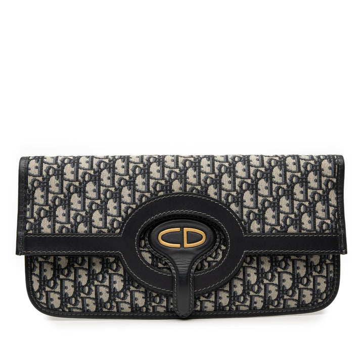 Dior Oblique Toile Fold Over Pochette