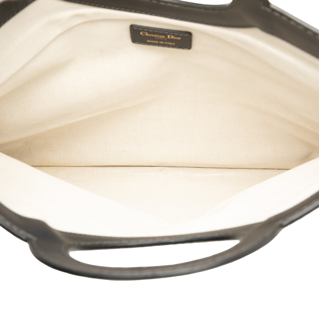 Dior Oblique Toile Fold Over Pochette