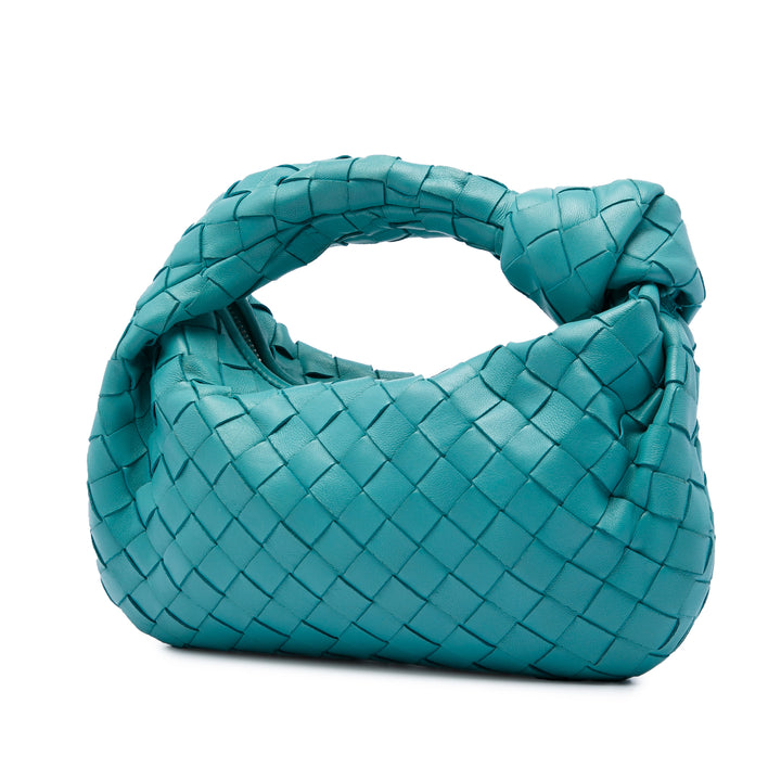 Bottega Veneta Sac porté épaule Intrecciato Jodie nappa Mini Bleu – vue 2 – GABY PARIS