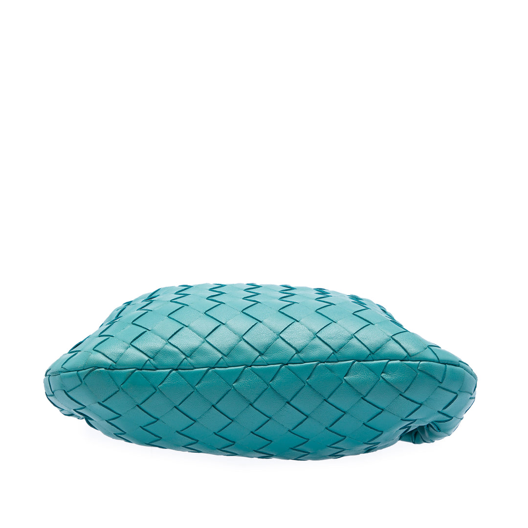 Bottega Veneta Sac porté épaule Intrecciato Jodie nappa Mini Bleu – vue 3 – GABY PARIS