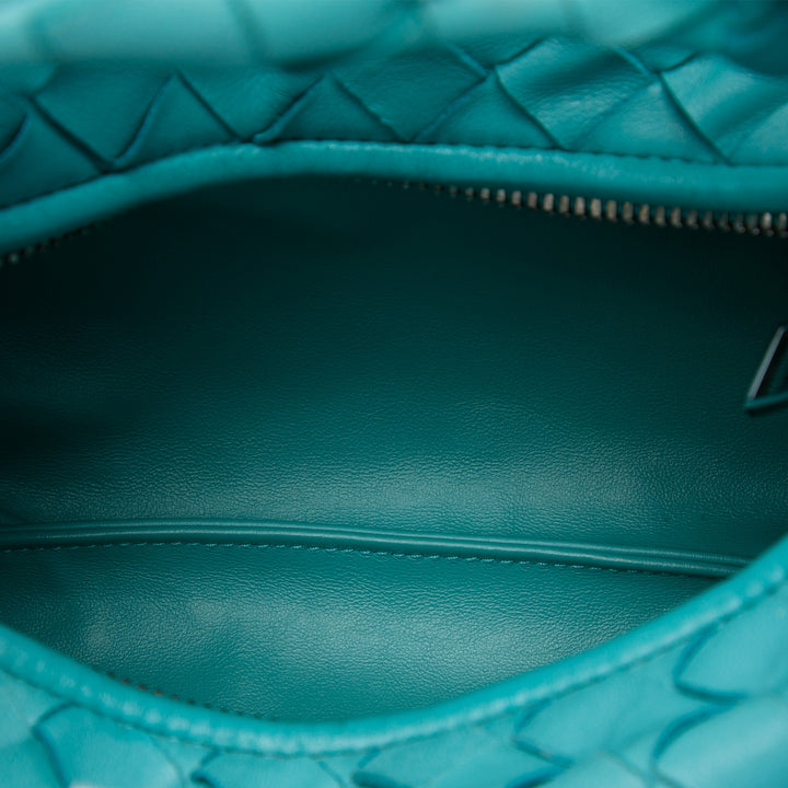 Bottega Veneta Sac porté épaule Intrecciato Jodie nappa Mini Bleu – vue 4 – GABY PARIS