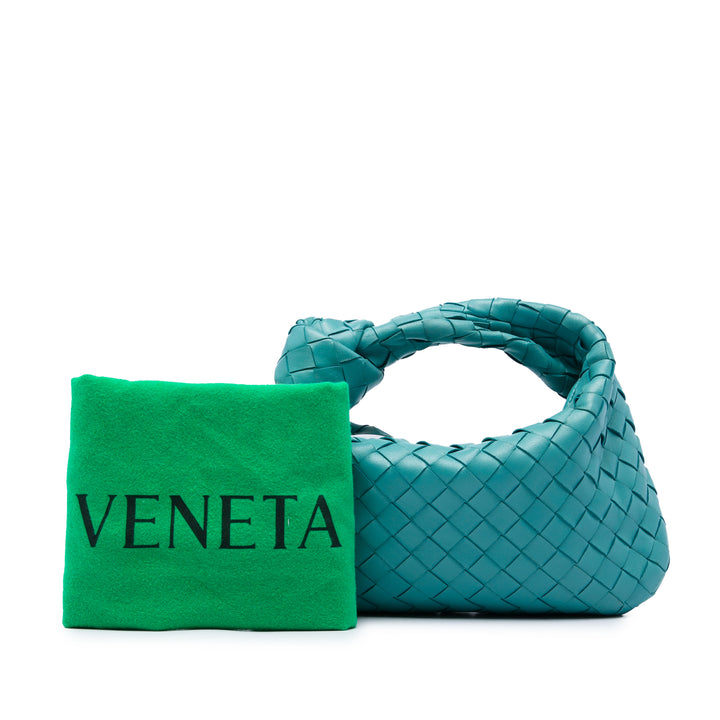 Bottega Veneta Sac porté épaule Intrecciato Jodie nappa Mini Bleu – vue 6 – GABY PARIS