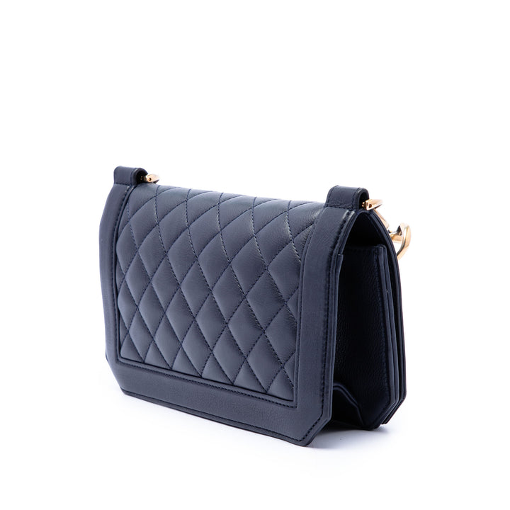Chanel CC Matelassé Cuir d'agneau Diamond à rabat
