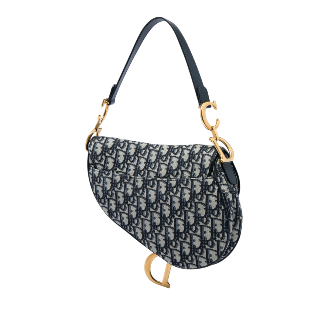 Saddle Sac Oblique Bleu