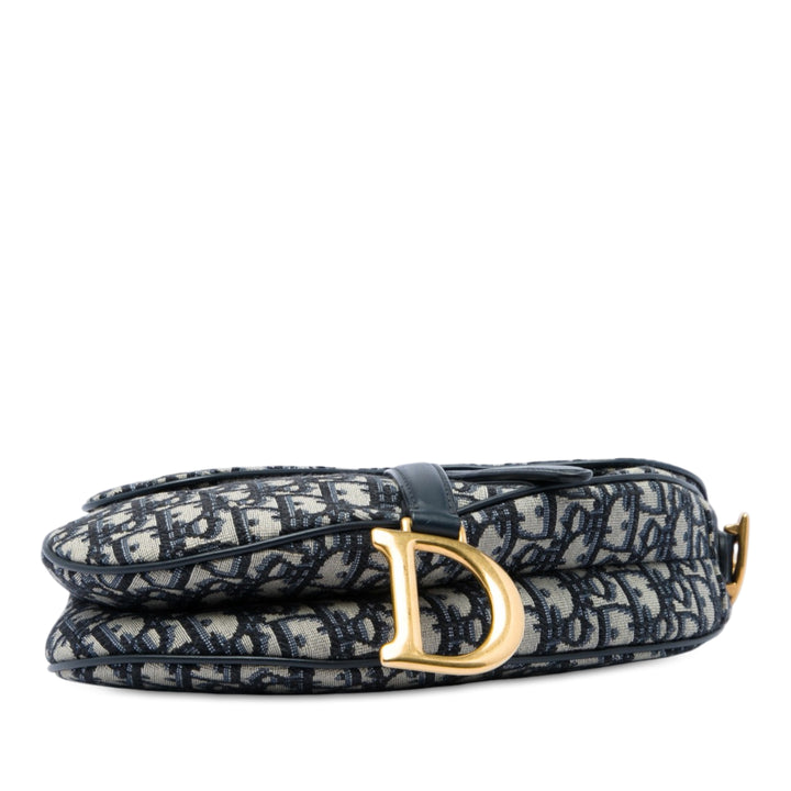 Saddle Sac Oblique Bleu