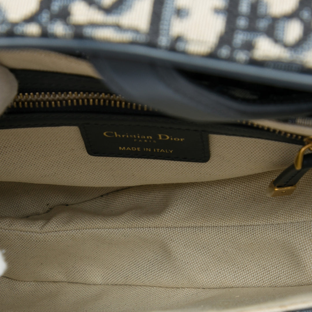 Saddle Sac Oblique Bleu