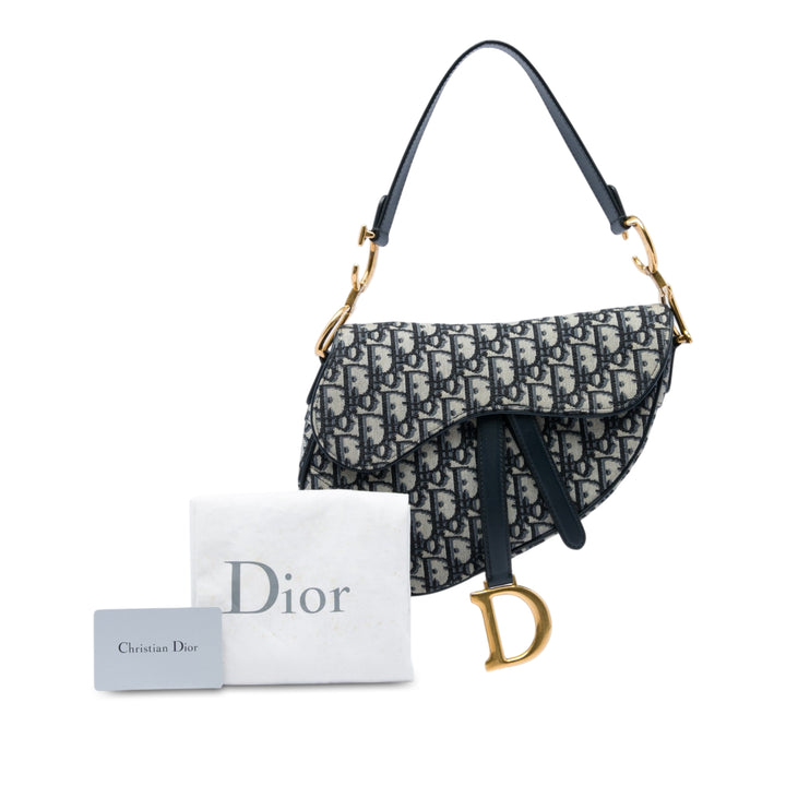 Saddle Sac Oblique Bleu