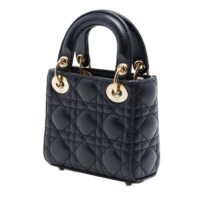 Dior Micro Cuir d'agneau Cannage Lady Dior