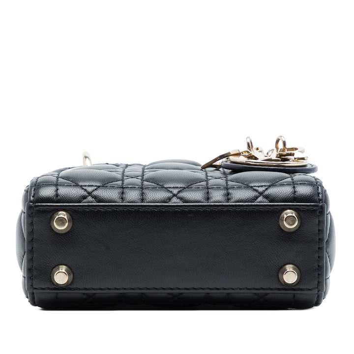 Dior Micro Cuir d'agneau Cannage Lady Dior