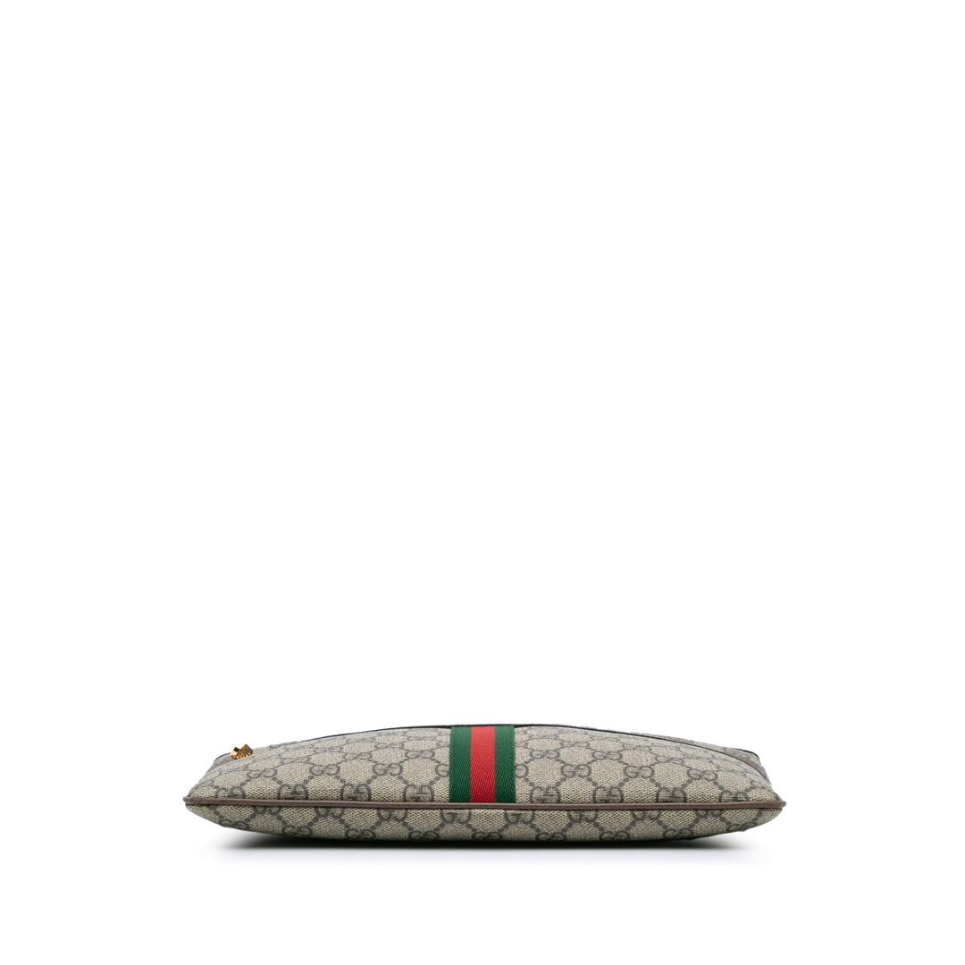 GG Supreme Web Ophidia Clutch Brown - Gaby Paris