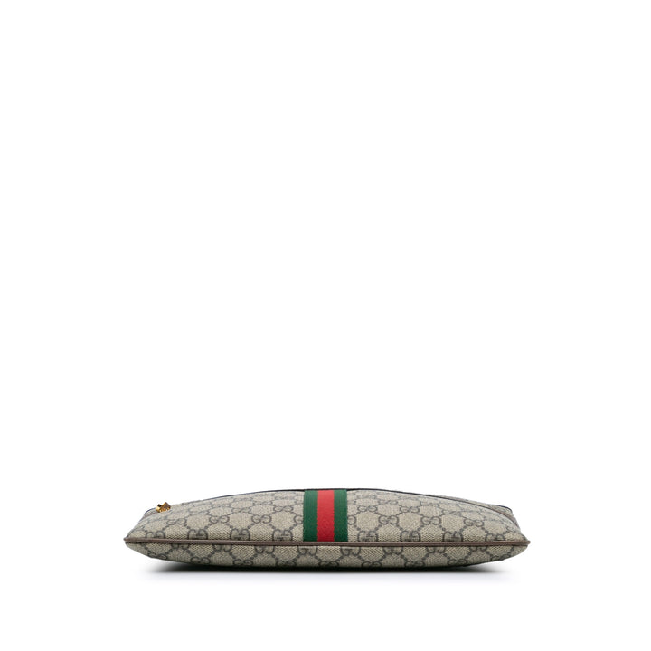 GG Supreme Web Ophidia Clutch Brown - Gaby Paris