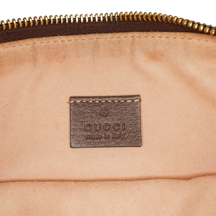 Large GG Supreme Ophidia Web Clutch Brown - Gaby Paris
