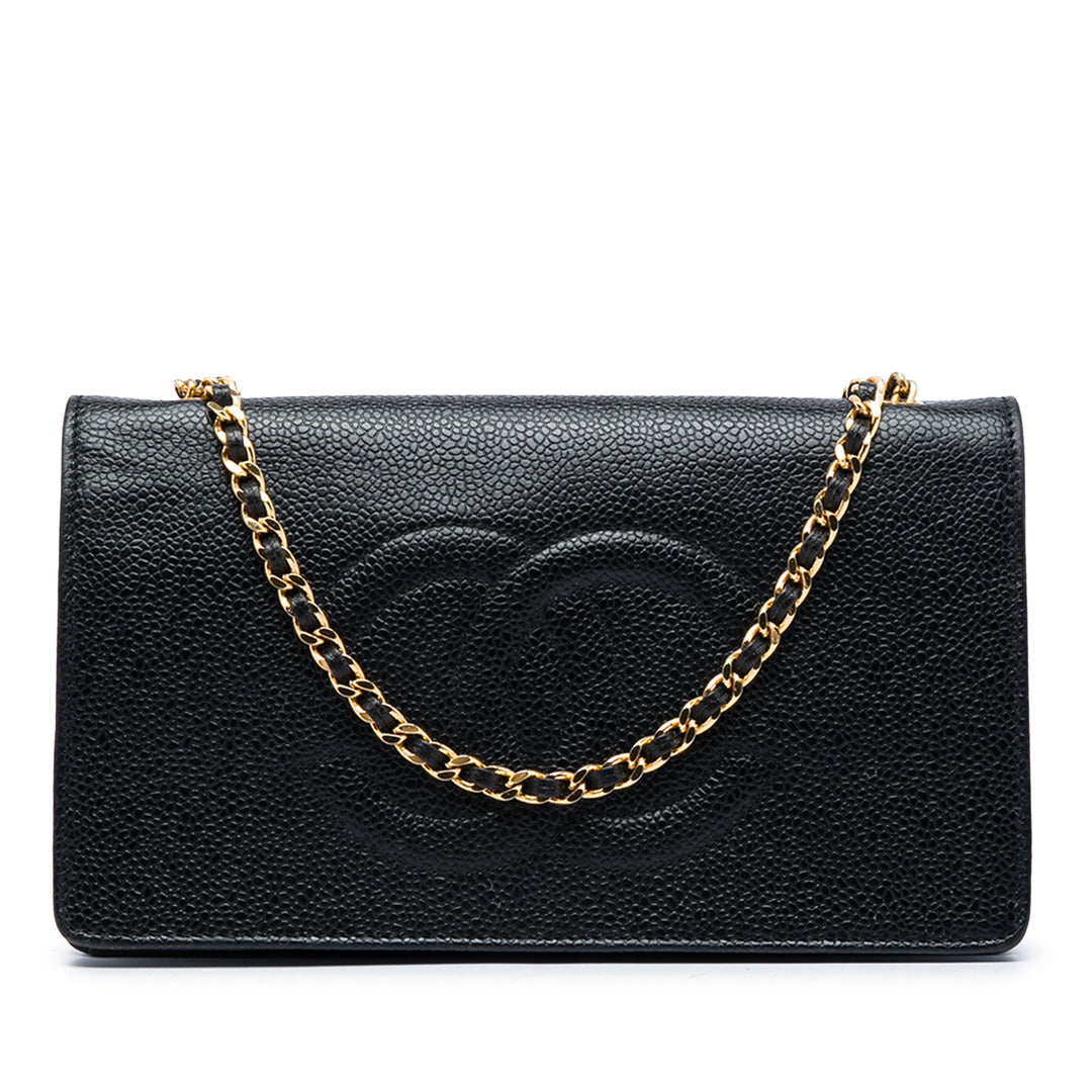 Chanel CC Wallet on Chain Cuir caviar