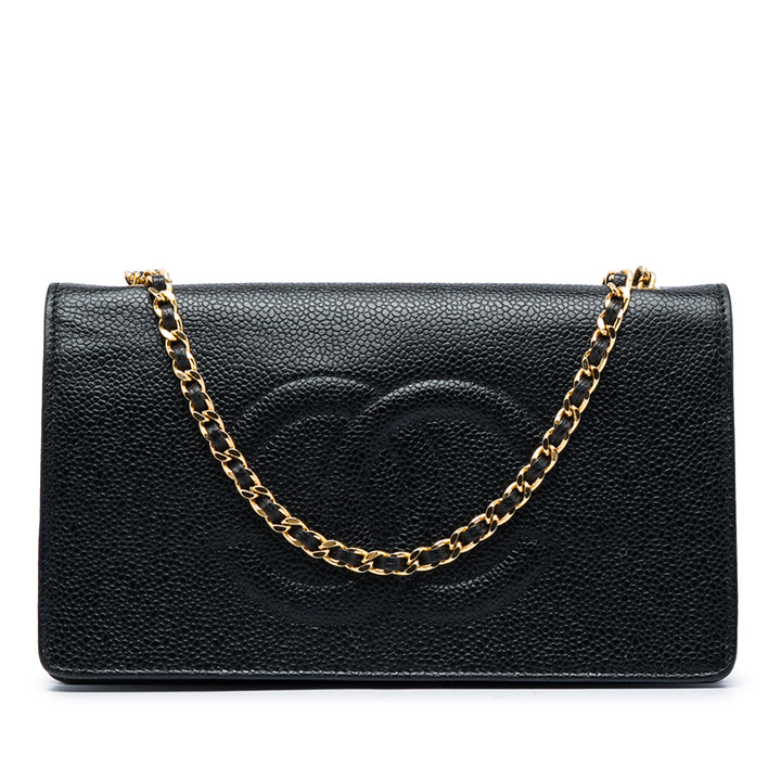 Chanel CC Wallet on Chain Cuir caviar