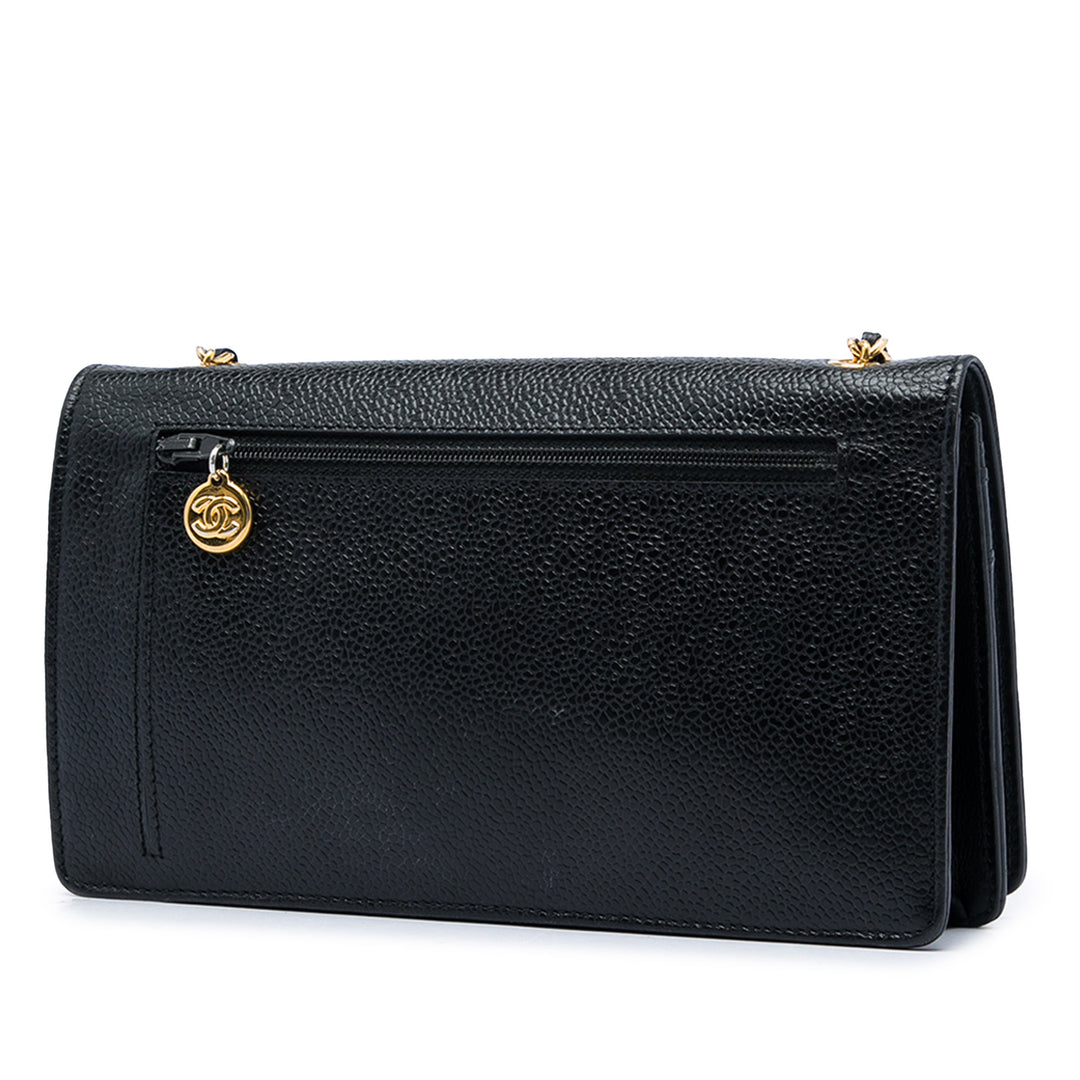 Chanel CC Wallet on Chain Cuir caviar