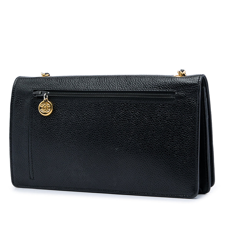 Chanel CC Wallet on Chain Cuir caviar
