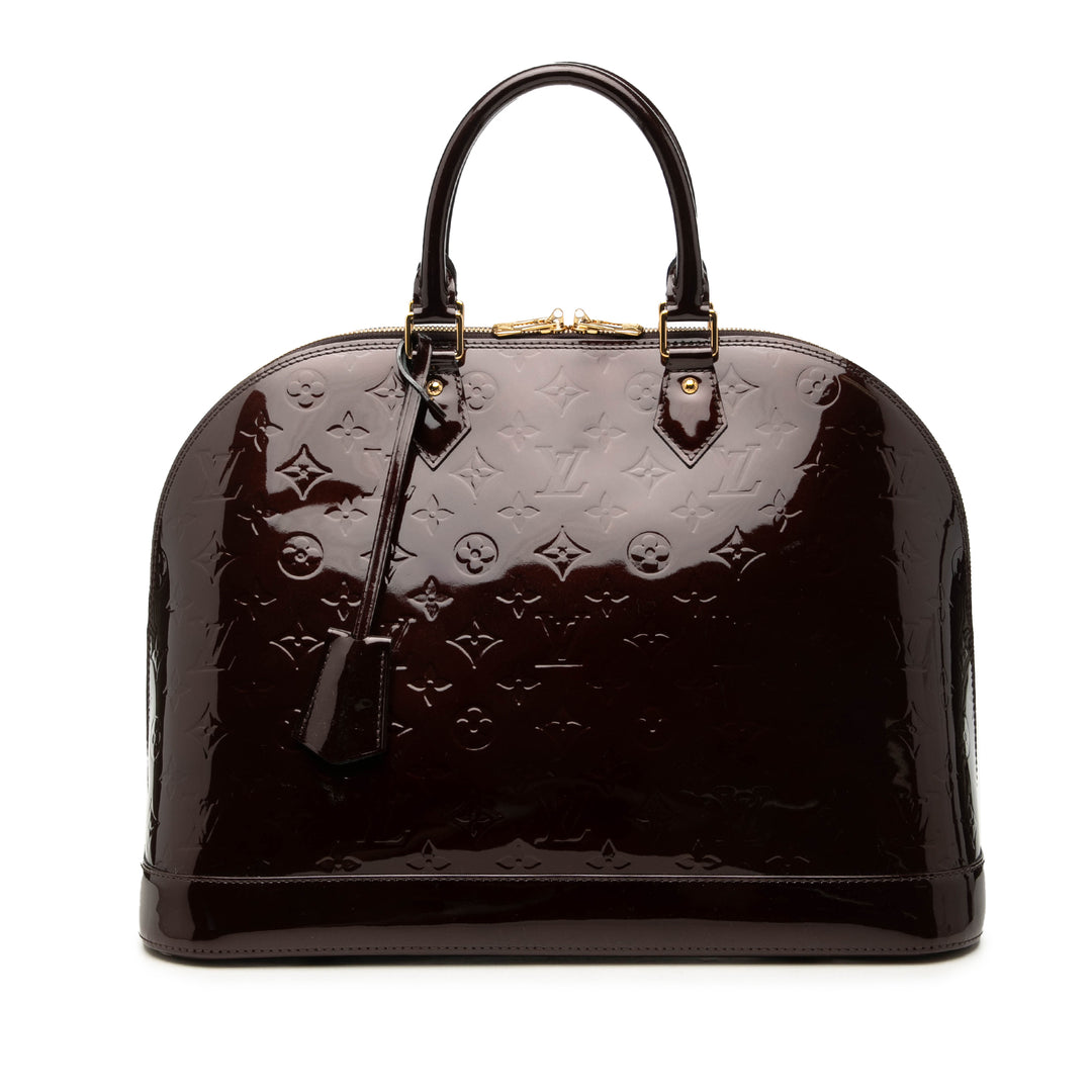 Alma GM Cuir verni Monogram Violet