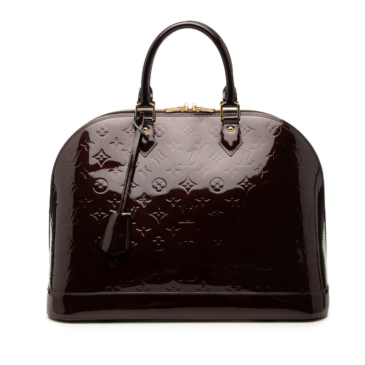 Alma GM Cuir verni Monogram Violet