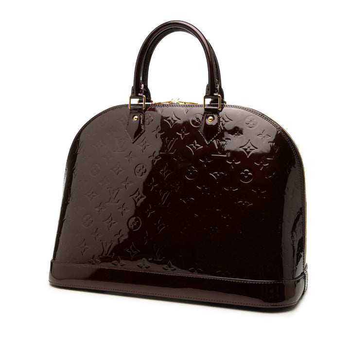 Alma GM Cuir verni Monogram Violet
