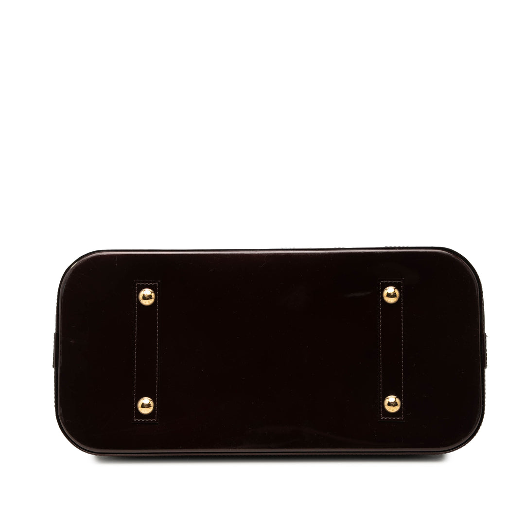 Alma GM Cuir verni Monogram Violet