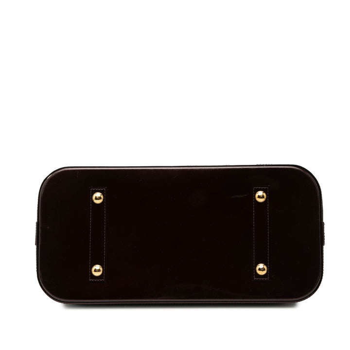 Alma GM Cuir verni Monogram Violet