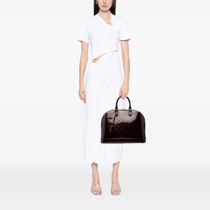 Alma GM Cuir verni Monogram Violet