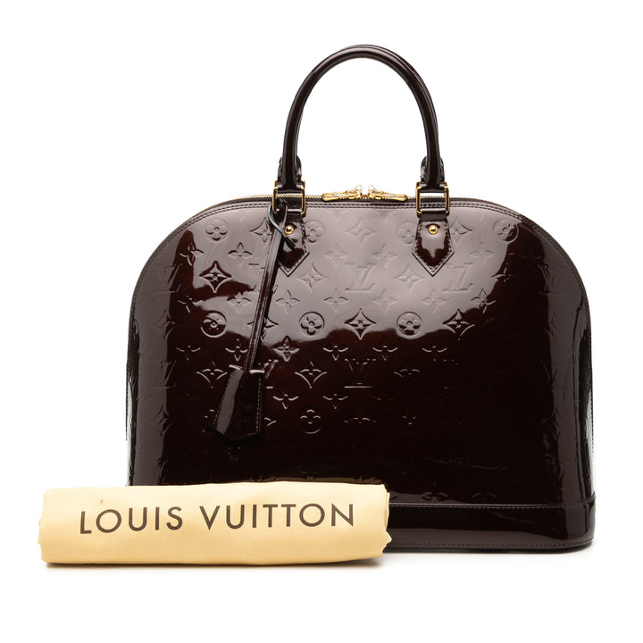 Alma GM Cuir verni Monogram Violet