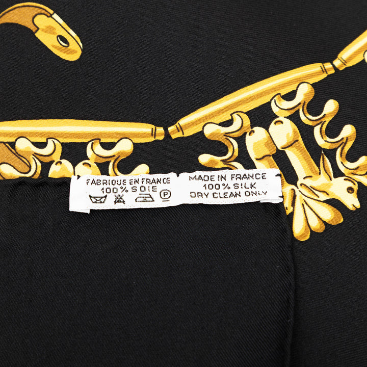 Les Cavaliers d Or Foulard 90 Noir