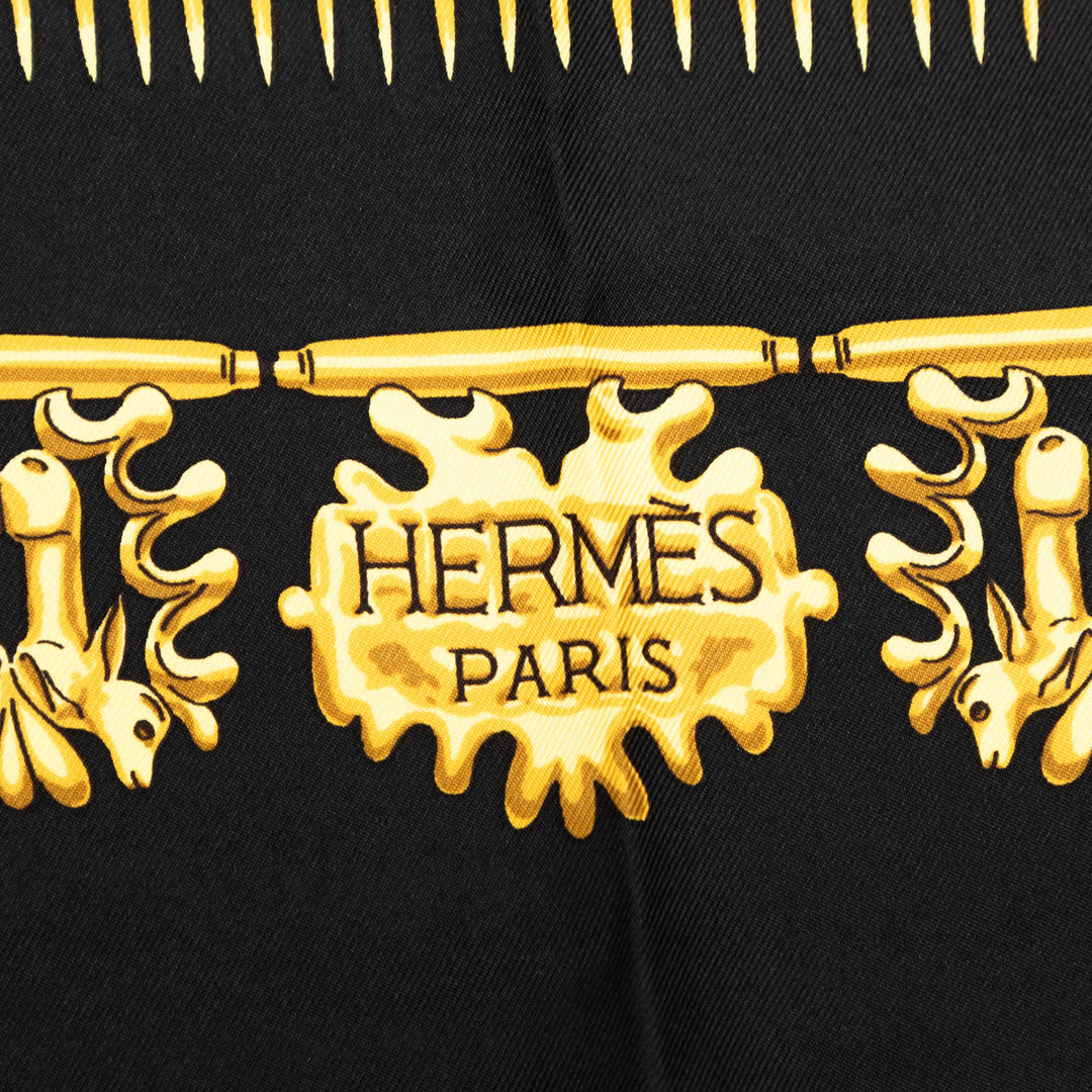 Les Cavaliers d Or Foulard 90 Noir