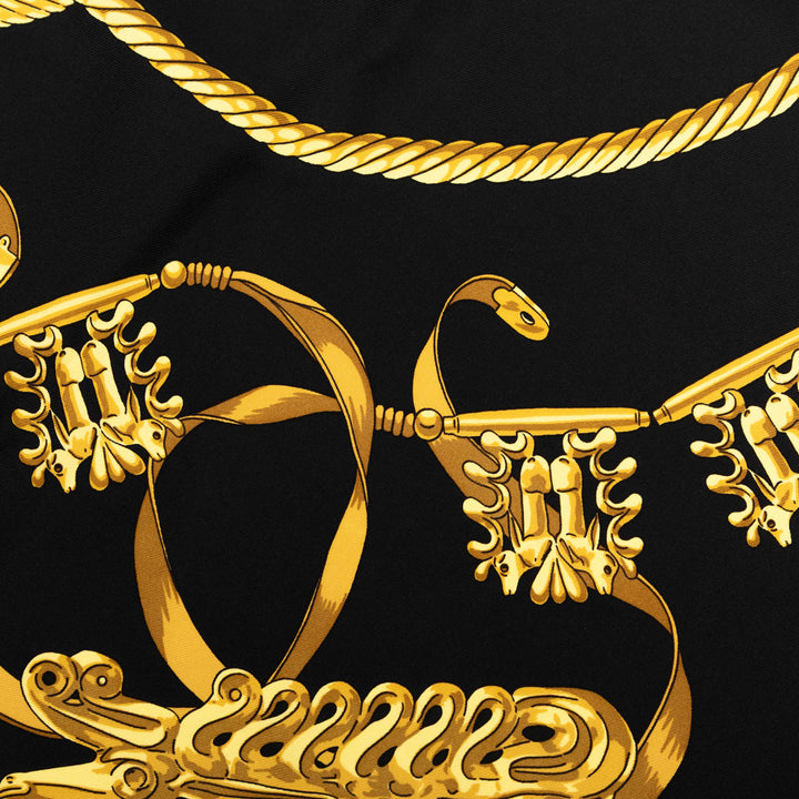 Les Cavaliers d Or Foulard 90 Noir