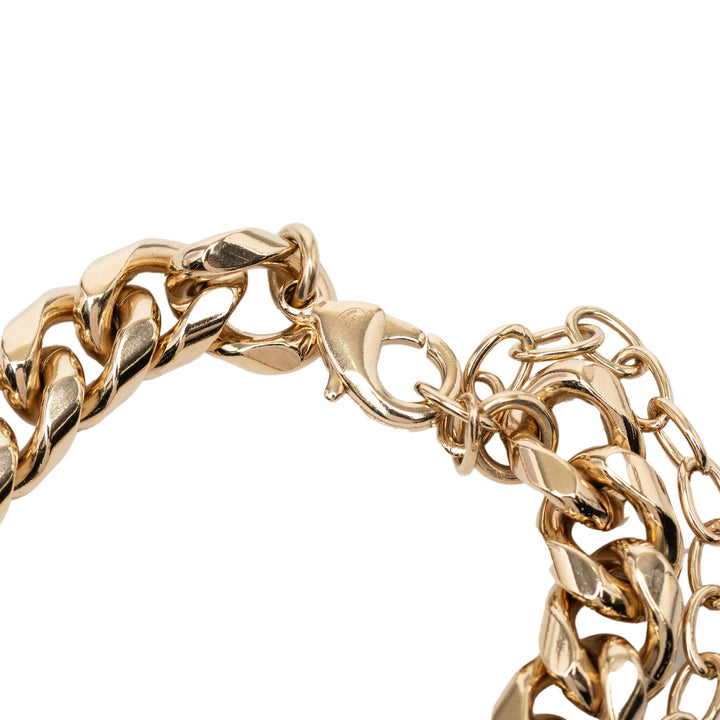 Chanel CC plaqué Perles fantaisie Cristal Choker Collier