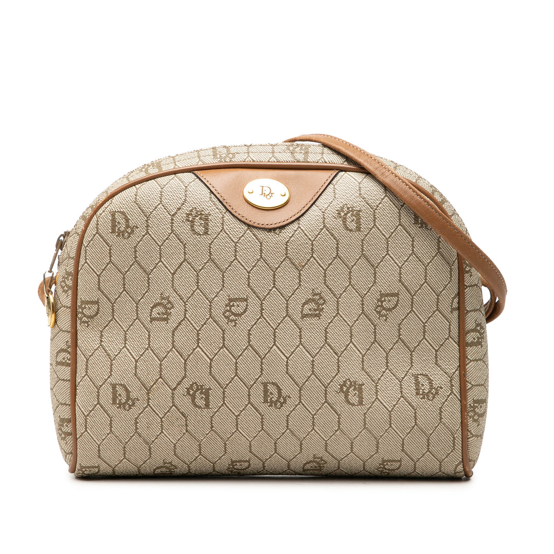 Dior Honeycomb Sac Toile enduite Beige – vue principale – GABY PARIS