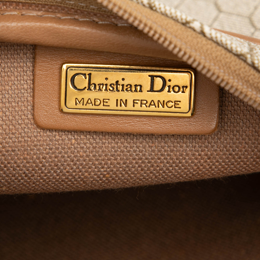 Dior Honeycomb Sac Toile enduite Beige – vue 5 – GABY PARIS