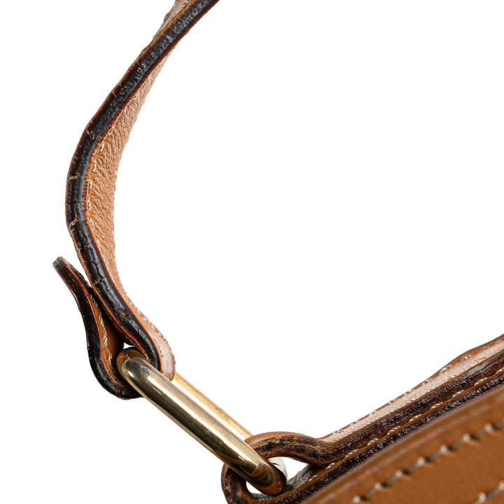 Macadam Coated Canvas Crossbody Brown - Gaby Paris