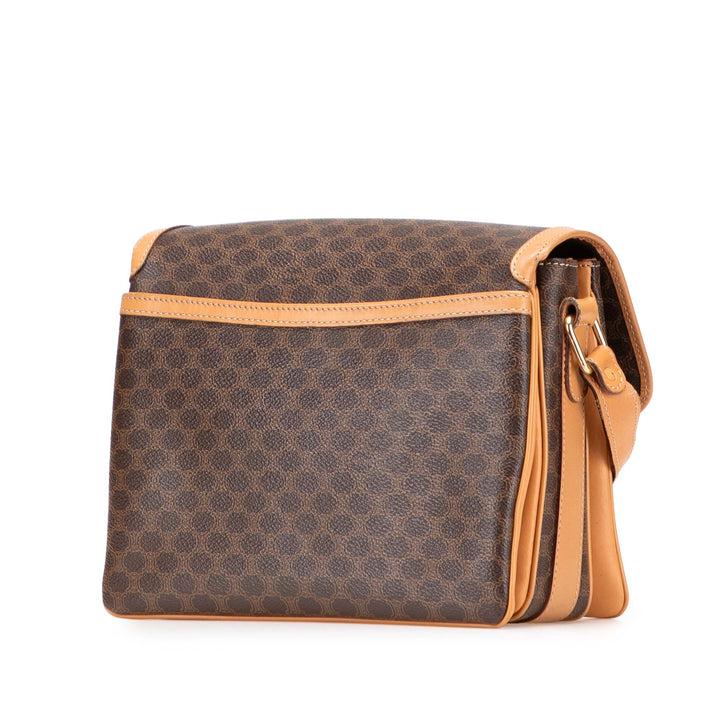 Macadam Coated Canvas Crossbody Brown - Gaby Paris