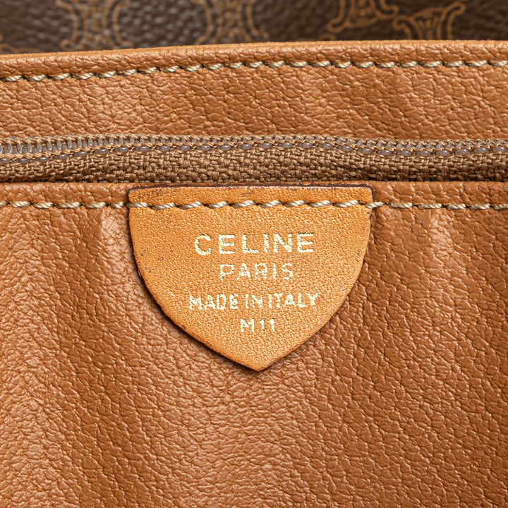 Macadam Coated Canvas Crossbody Brown - Gaby Paris