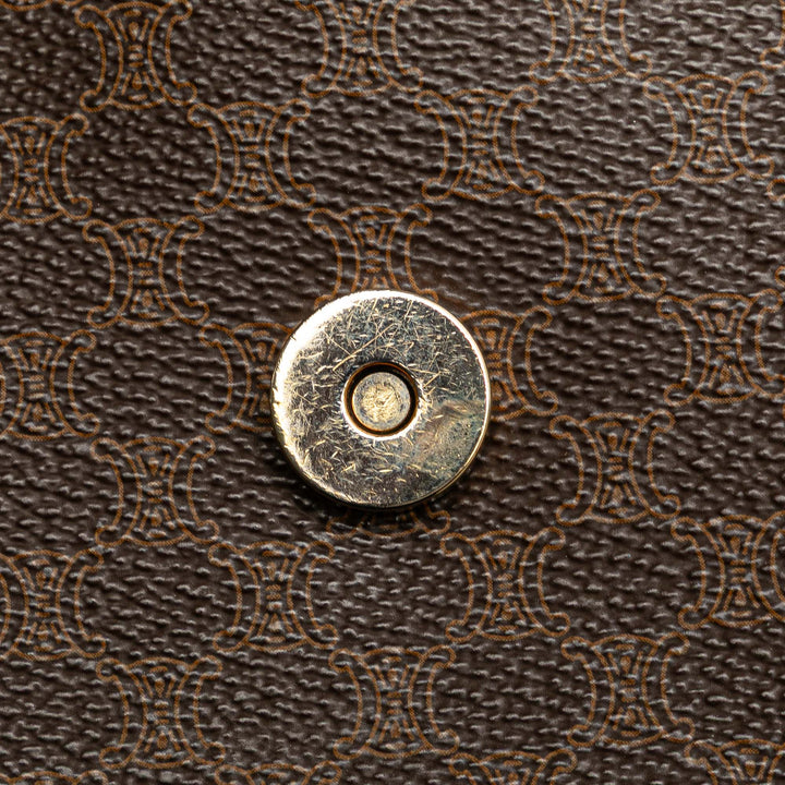 Macadam Coated Canvas Crossbody Brown - Gaby Paris