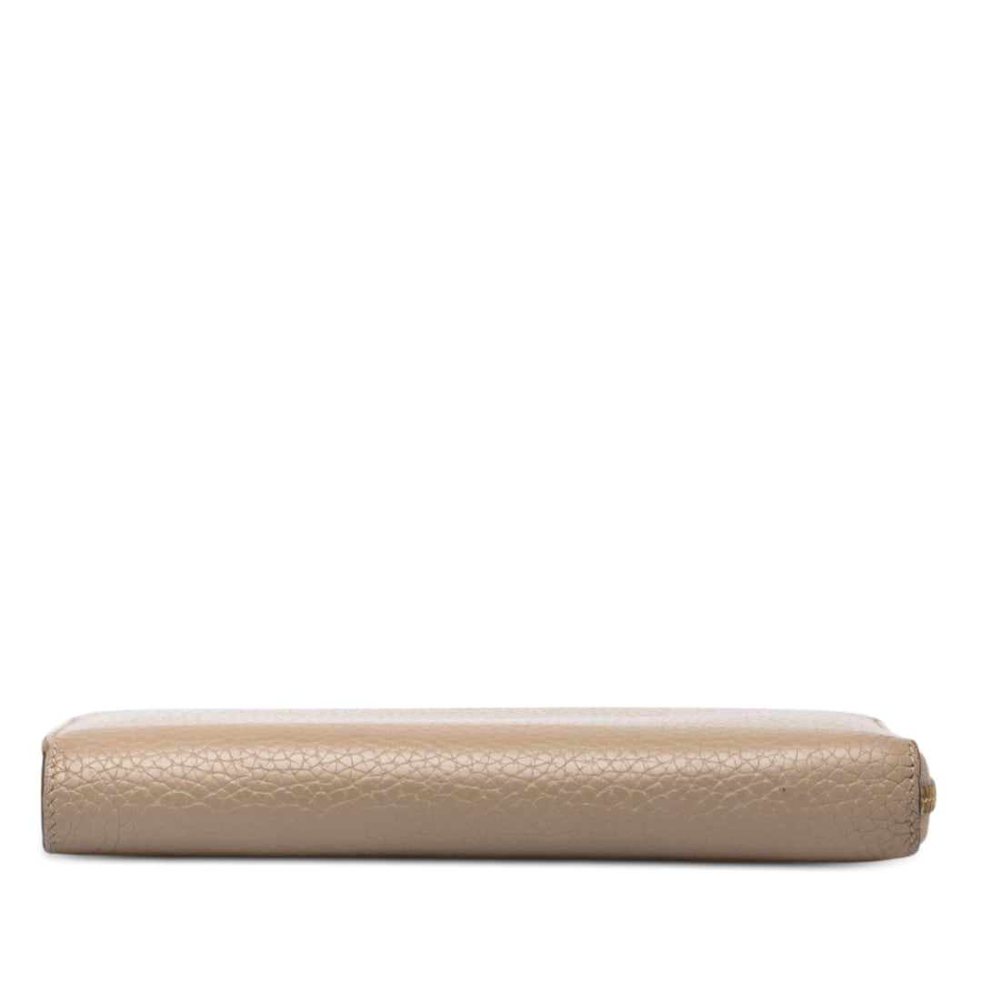 Louis Vuitton Portefeuille Comete Zippy taurillon Beige – vue 3 – GABY PARIS