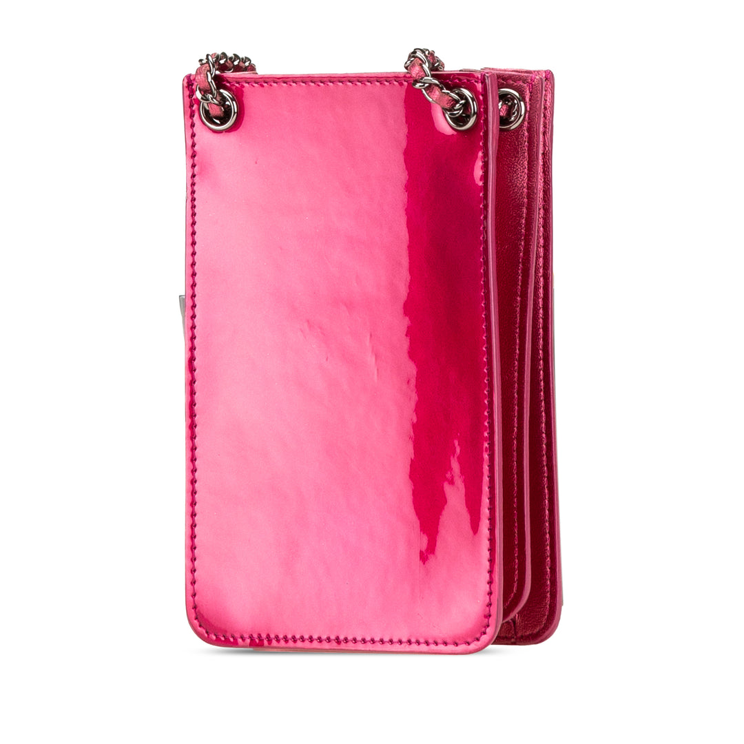 Chanel CC Étui téléphone Sac Cuir