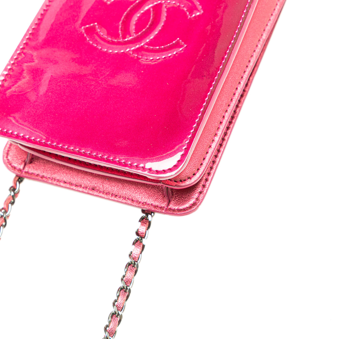 Chanel CC Étui téléphone Sac Cuir