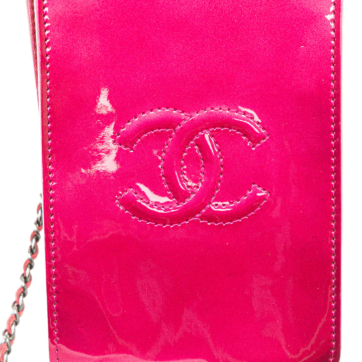 Chanel CC Étui téléphone Sac Cuir