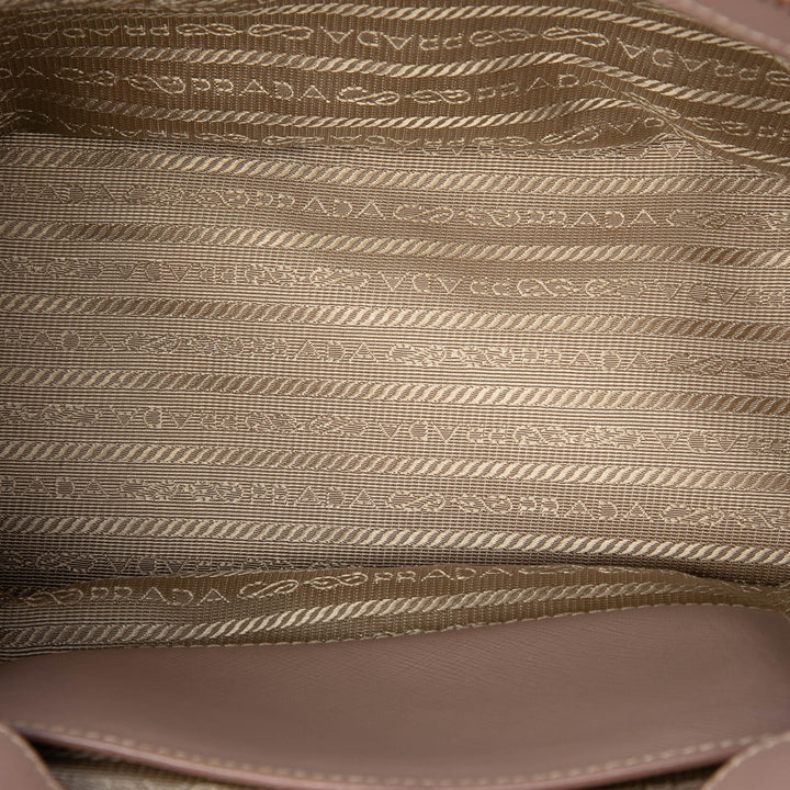 Prada Small Saffiano Lux Galleria Double Zip Sac