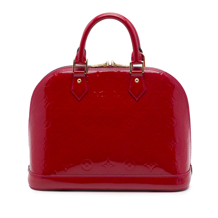 Louis Vuitton Alma PM Cuir verni Monogram Rose – vue principale – GABY PARIS