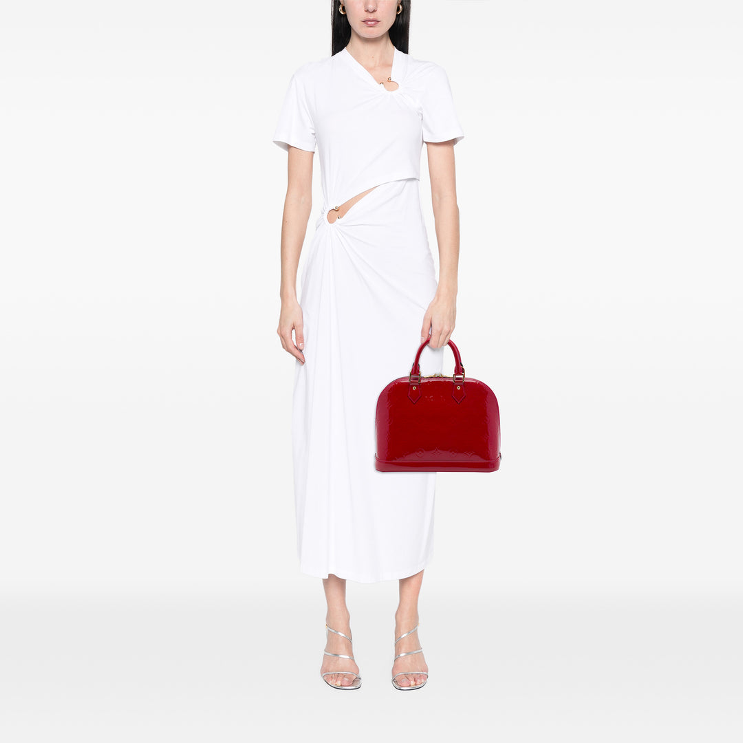 Louis Vuitton Alma PM Cuir verni Monogram Rose – vue 6 – GABY PARIS
