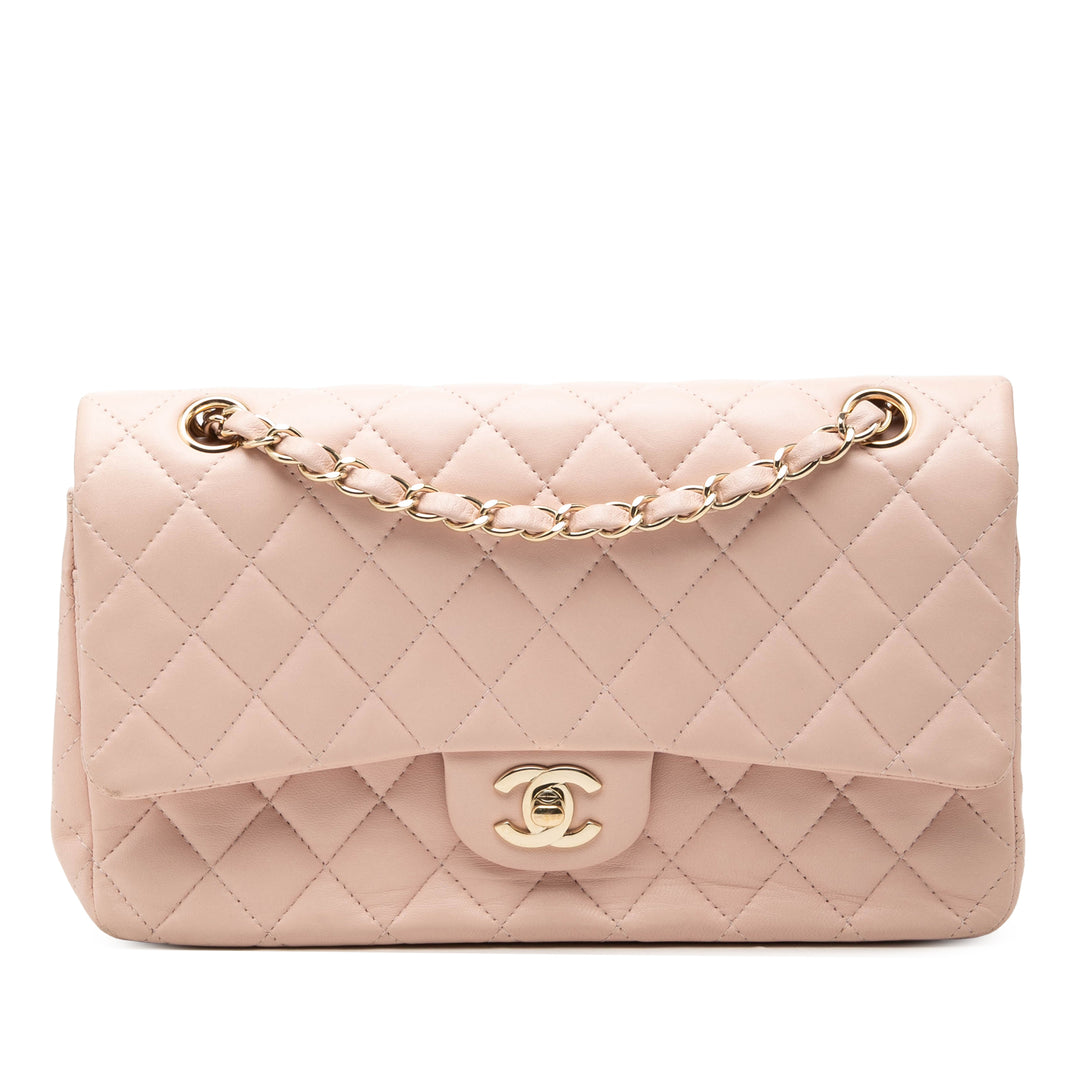 Chanel Medium Classic Cuir d’agneau Double rabat