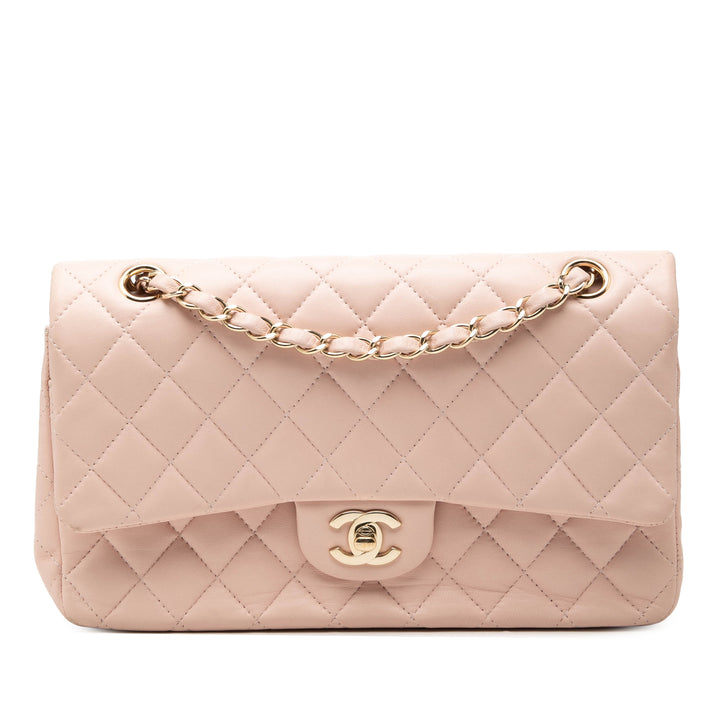 Chanel Medium Classic Cuir d’agneau Double rabat