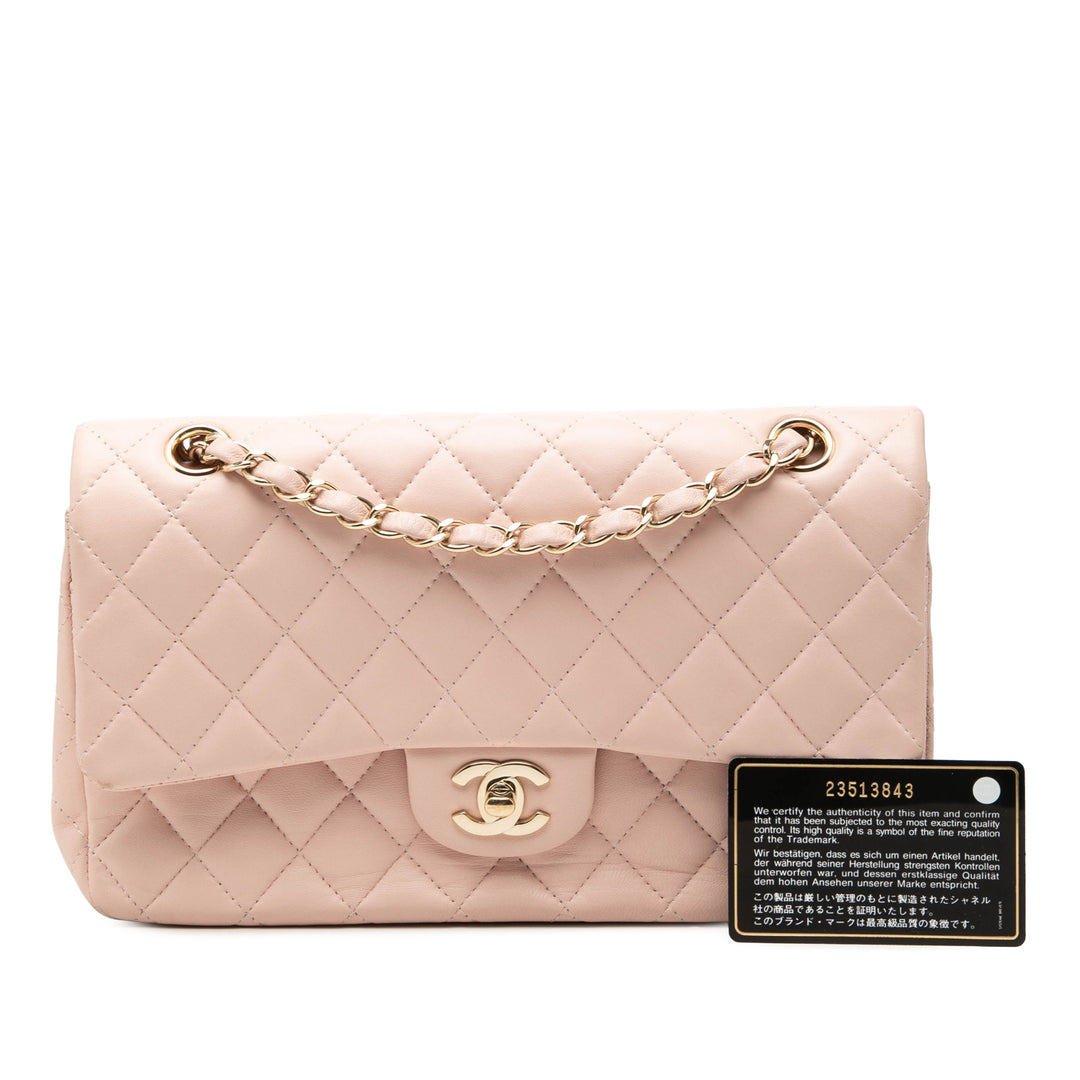Chanel Medium Classic Cuir d’agneau Double rabat
