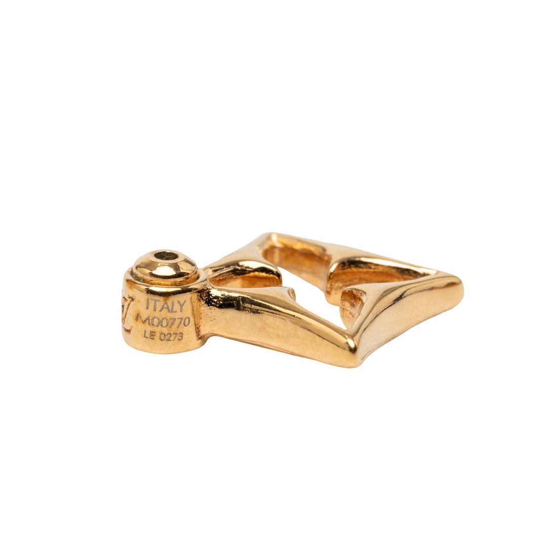 Louis Vuitton plaqué Flowergram fermoir poussette Earings